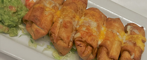 Mini-Chimis at Guadalajara Grill, Bar, & Table Side Salsa in Tucson Arizona. Mini-Chimis at Guadalajara Grill, Bar, & Table Side Salsa in Tucson Arizona.